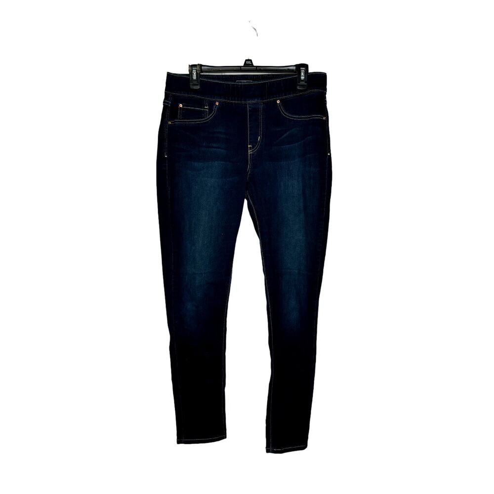 Talbots Women's Jeans Mid-Rise Straight Leg Stretch Denim Dark Blue Size 30